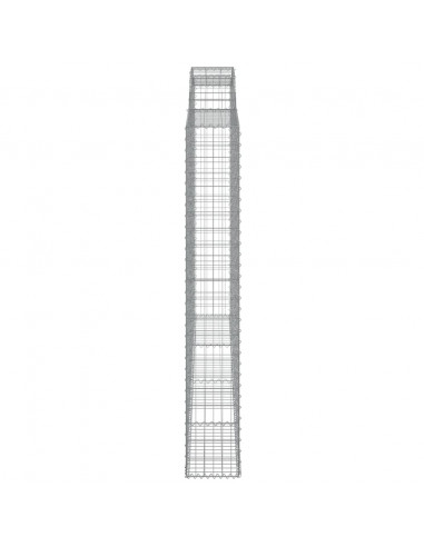 Cesti Gabbioni ad Arco 2 pz 300x30x200/220 cm Ferro Zincato