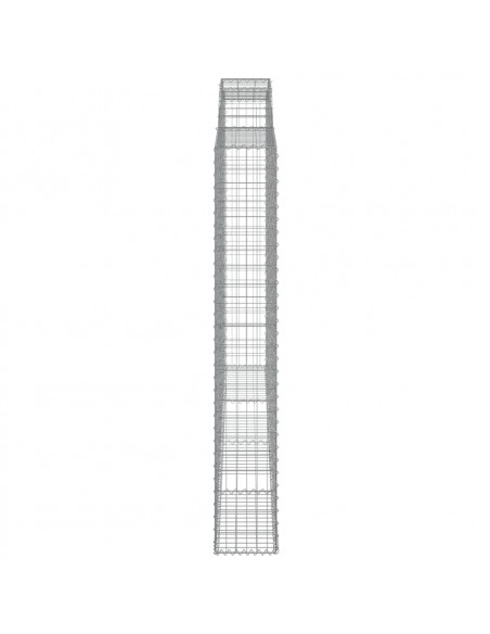 Cesti Gabbioni ad Arco 2 pz 300x30x200/220 cm Ferro Zincato