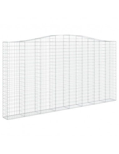 Cesti Gabbioni ad Arco 2 pz 400x30x200/220 cm Ferro Zincato