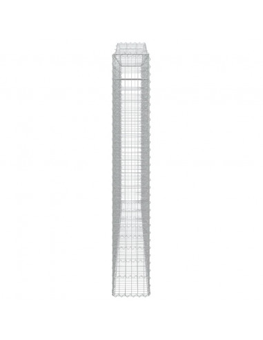 Cesti Gabbioni ad Arco 2 pz 400x30x200/220 cm Ferro Zincato