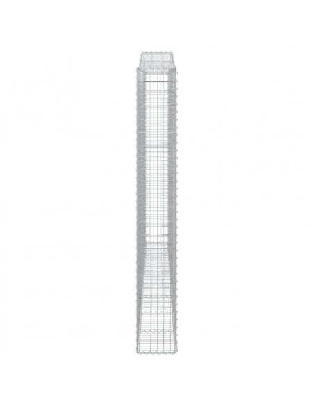 Cesti Gabbioni ad Arco 2 pz 400x30x220/240 cm Ferro Zincato