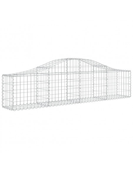Cesti Gabbioni ad Arco 20 pz 200x30x40/60 cm Ferro Zincato