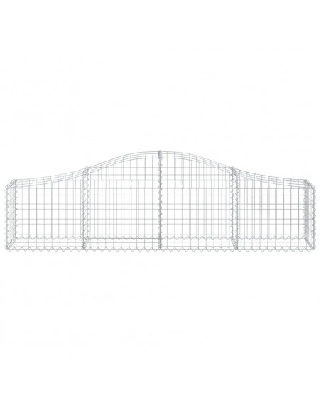 Cesti Gabbioni ad Arco 20 pz 200x30x40/60 cm Ferro Zincato