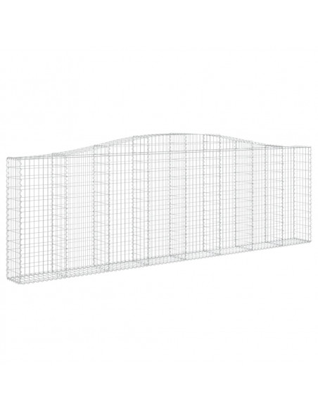 Cesti Gabbioni ad Arco 20 pz 400x30x120/140 cm Ferro Zincato