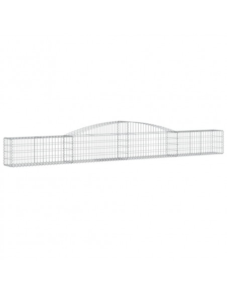 Cesti Gabbioni ad Arco 20 pz 400x30x40/60 cm Ferro Zincato