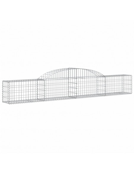 Cesti Gabbioni ad Arco 25 pz 300x30x40/60 cm Ferro Zincato