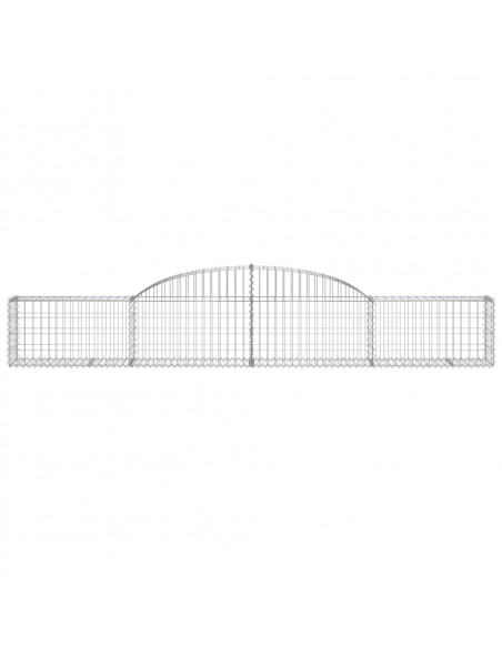 Cesti Gabbioni ad Arco 25 pz 300x30x40/60 cm Ferro Zincato