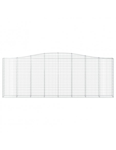 Cesti Gabbioni ad Arco 25 pz 400x30x140/160 cm Ferro Zincato