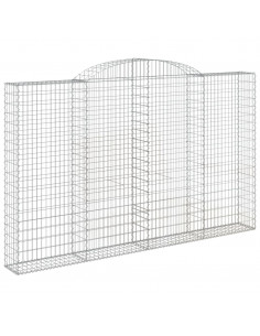 Cesti Gabbioni ad Arco 3 pz 300x30x180/200 cm Ferro Zincato 2