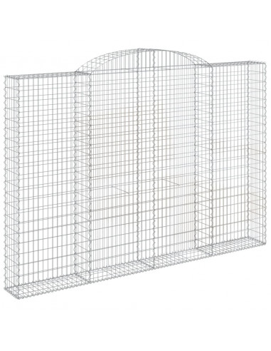 Cesti Gabbioni ad Arco 3 pz 300x30x200/220 cm Ferro Zincato