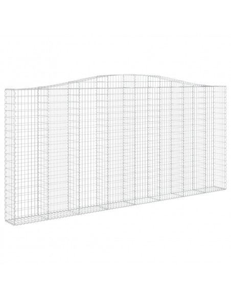 Cesti Gabbioni ad Arco 3 pz 400x30x180/200 cm Ferro Zincato
