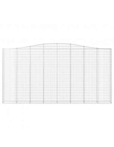 Cesti Gabbioni ad Arco 3 pz 400x30x200/220 cm Ferro Zincato