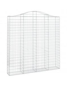 Cesti Gabbioni ad Arco 4 pz 200x30x200/220 cm Ferro Zincato 2