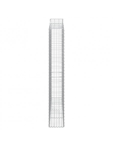 Cesti Gabbioni ad Arco 4 pz 200x30x200/220 cm Ferro Zincato