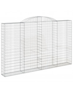 Cesti Gabbioni ad Arco 5 pz 300x30x180/200 cm Ferro Zincato 2