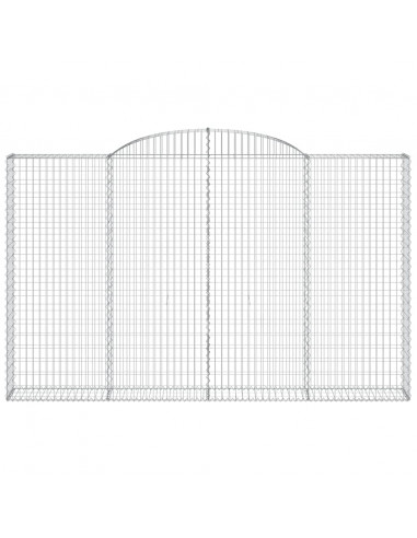 Cesti Gabbioni ad Arco 5 pz 300x30x180/200 cm Ferro Zincato