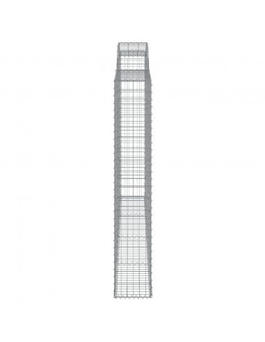 Cesti Gabbioni ad Arco 5 pz 300x30x180/200 cm Ferro Zincato