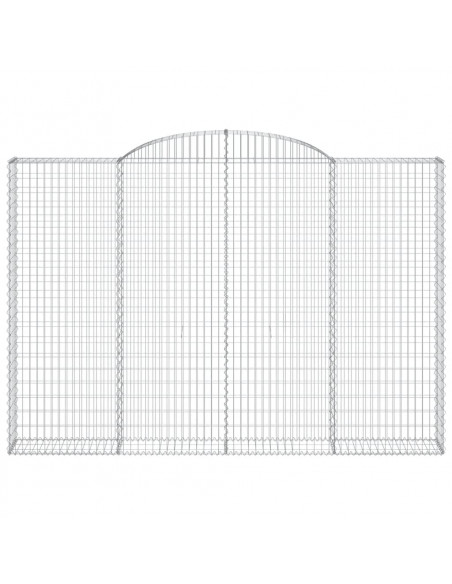 Cesti Gabbioni ad Arco 5 pz 300x30x200/220 cm Ferro Zincato