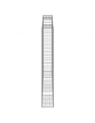 Cesti Gabbioni ad Arco 5 pz 300x30x200/220 cm Ferro Zincato