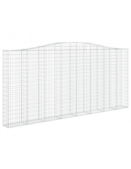 Cesti Gabbioni ad Arco 5 pz 400x30x180/200 cm Ferro Zincato