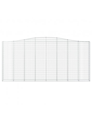 Cesti Gabbioni ad Arco 5 pz 400x30x180/200 cm Ferro Zincato