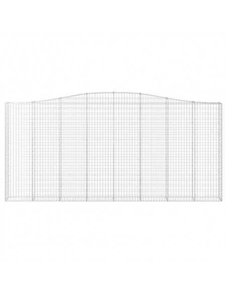 Cesti Gabbioni ad Arco 5 pz 400x30x180/200 cm Ferro Zincato
