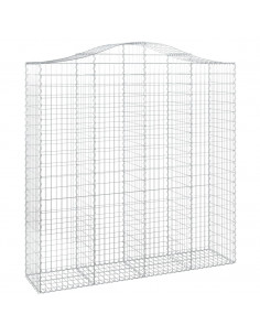 Cesti Gabbioni ad Arco 6 pz 200x50x200/220 cm Ferro Zincato 2