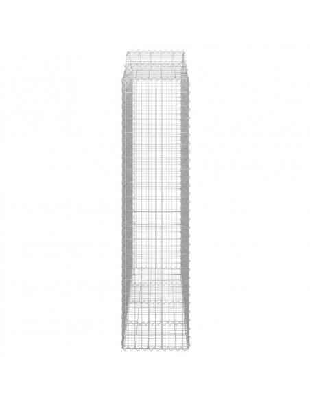 Cesti Gabbioni ad Arco 6 pz 200x50x200/220 cm Ferro Zincato
