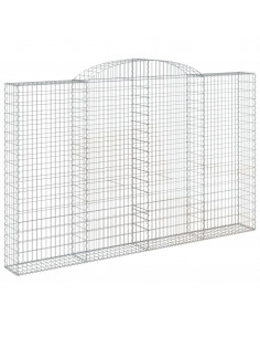 Cesti Gabbioni ad Arco 6 pz 300x30x180/200 cm Ferro Zincato 2