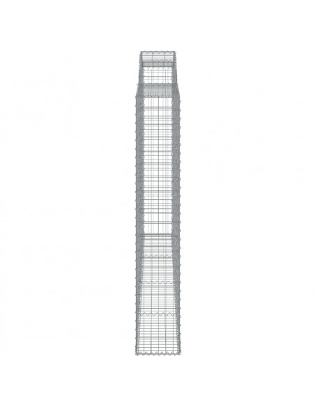 Cesti Gabbioni ad Arco 6 pz 300x30x180/200 cm Ferro Zincato