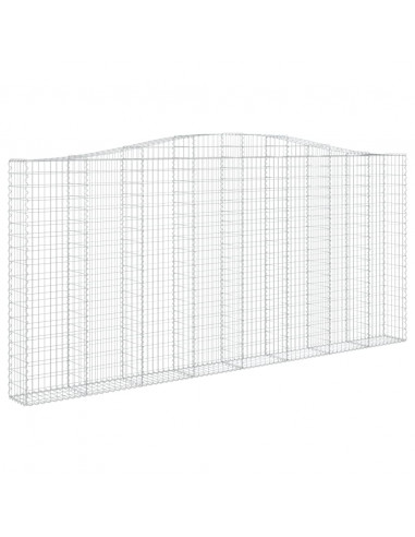 Cesti Gabbioni ad Arco 6 pz 400x30x180/200 cm Ferro Zincato