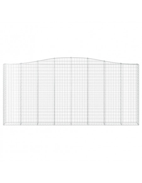 Cesti Gabbioni ad Arco 6 pz 400x30x180/200 cm Ferro Zincato