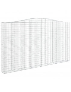 Cesti Gabbioni ad Arco 6 pz 400x30x220/240 cm Ferro Zincato 2