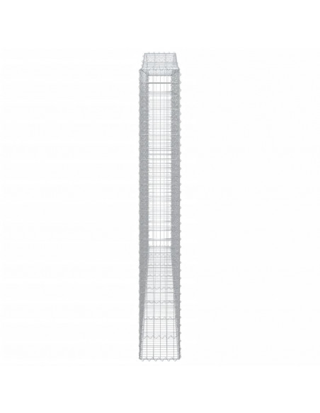 Cesti Gabbioni ad Arco 6 pz 400x30x220/240 cm Ferro Zincato