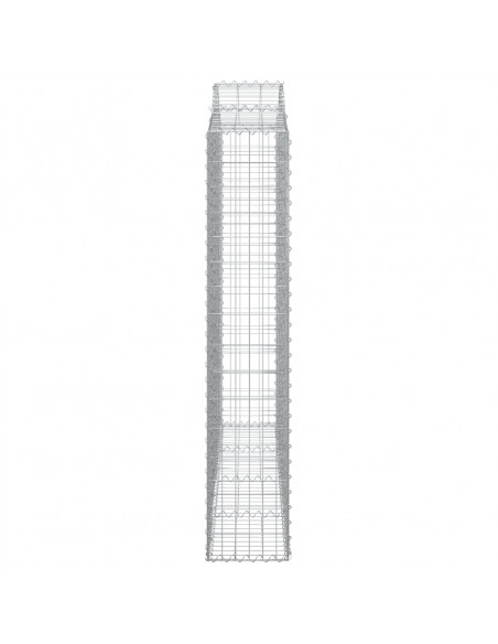 Cesti Gabbioni ad Arco 7 pz 200x30x160/180 cm Ferro Zincato
