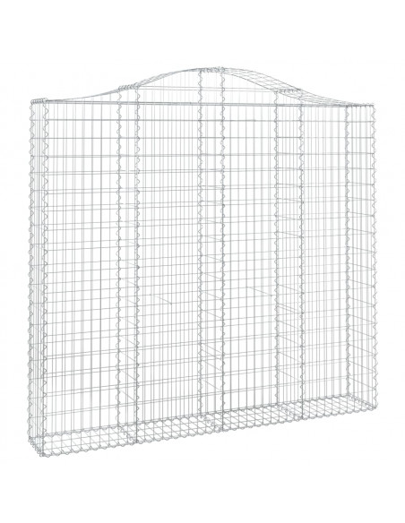 Cesti Gabbioni ad Arco 7 pz 200x30x180/200 cm Ferro Zincato