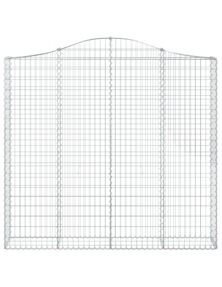 Cesti Gabbioni ad Arco 7 pz 200x30x180/200 cm Ferro Zincato