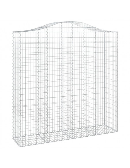 Cesti Gabbioni ad Arco 7 pz 200x50x200/220 cm Ferro Zincato