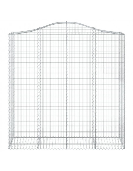 Cesti Gabbioni ad Arco 7 pz 200x50x200/220 cm Ferro Zincato