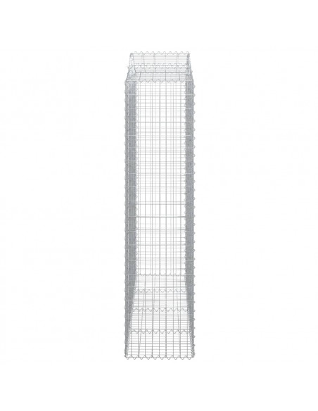 Cesti Gabbioni ad Arco 7 pz 200x50x200/220 cm Ferro Zincato