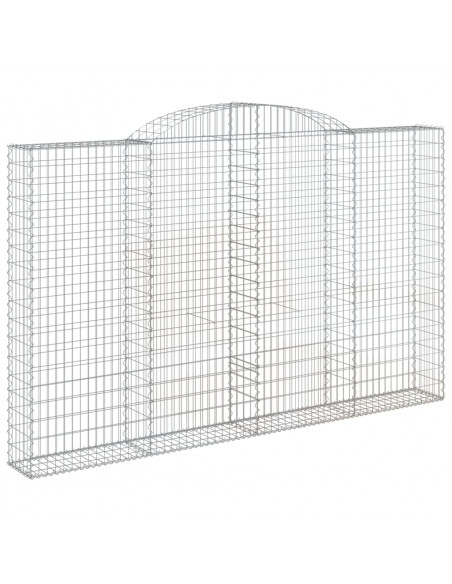 Cesti Gabbioni ad Arco 7 pz 300x30x180/200 cm Ferro Zincato