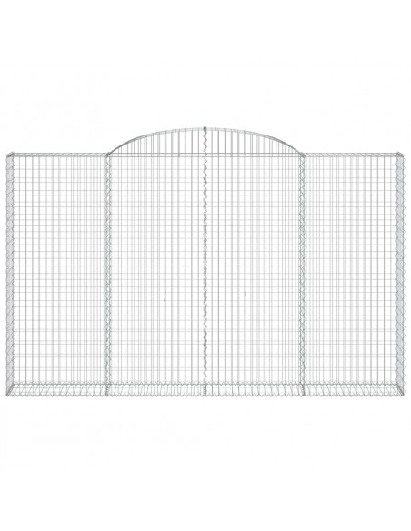 Cesti Gabbioni ad Arco 7 pz 300x30x180/200 cm Ferro Zincato