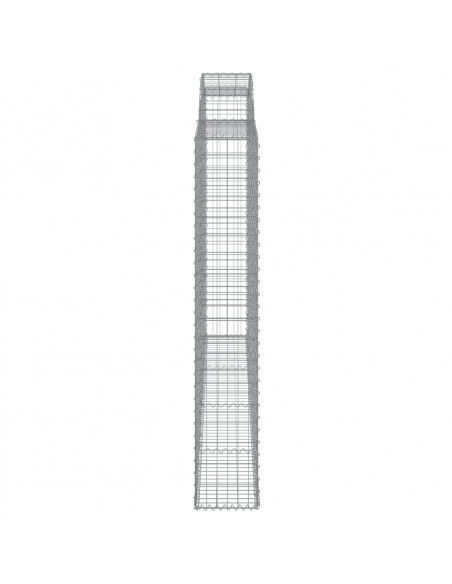 Cesti Gabbioni ad Arco 7 pz 300x30x180/200 cm Ferro Zincato