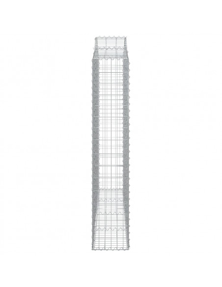 Cesti Gabbioni ad Arco 8 pz 200x30x160/180 cm Ferro Zincato