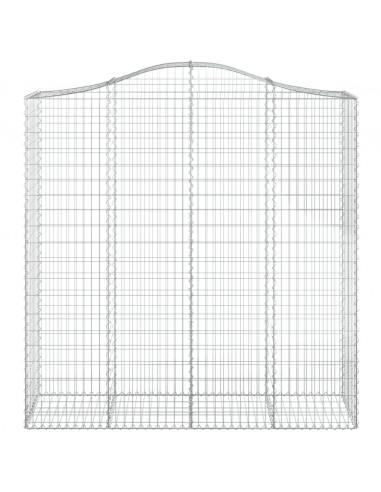 Cesti Gabbioni ad Arco 8 pz 200x50x200/220 cm Ferro Zincato