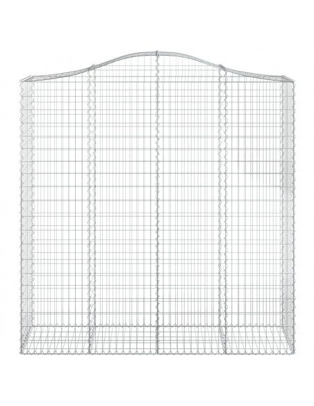 Cesti Gabbioni ad Arco 8 pz 200x50x200/220 cm Ferro Zincato