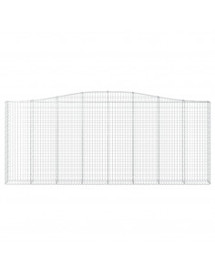 Cesto Gabbione ad Arco 400x30x160/180 cm Ferro Zincato 2
