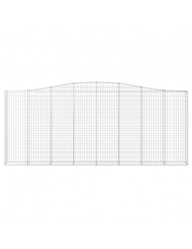 Cesto Gabbione ad Arco 400x30x160/180 cm Ferro Zincato