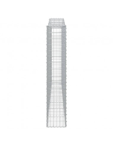 Cesto Gabbione ad Arco 400x30x160/180 cm Ferro Zincato