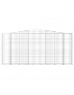 Cesto Gabbione ad Arco 400x30x180/200 cm Ferro Zincato 2